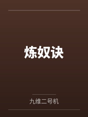 炼奴诀